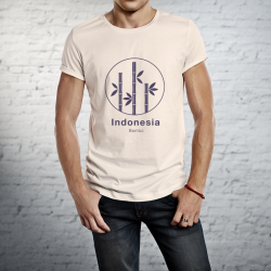 T-shirt écologique 100% Coton - Indonésie Bambou Homme