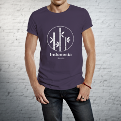 T-shirt ecológica 100% algodão - Indonésia Bamboo Man