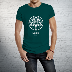 T-shirt 100% cotone biologico - Laos Bong Man