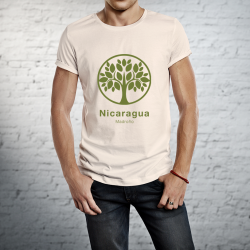T-shirt ecologica 100% cotone - Nicaragua Madroño Uomo