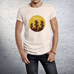 Camiseta Ecológica Algodón 100% - California Hombre