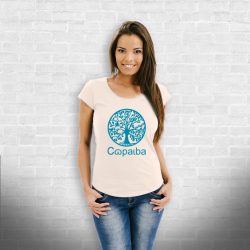 Camiseta Ecológica 100% Algodão - Copaíba Ocean Depth Woman