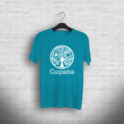 Ecological 100% Cotton T-shirt - Copaiba Ocean Depth Woman