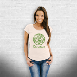 T-shirt Bio 100% Coton - Copaiba Fresh Green Femme