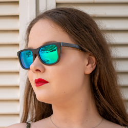 Sunglasses Copaiba California BlackGreen - Polarized and Biodegradable